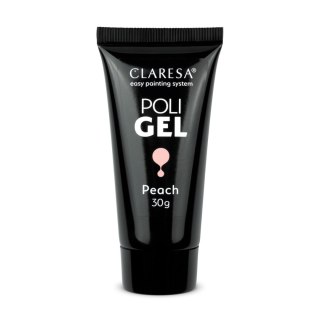 Claresa żel budujący do paznokci Poli - Peach 30 g