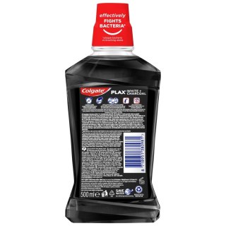 Colgate Plax płyn do płukania jamy ustnej White & Charcoal 500 ml