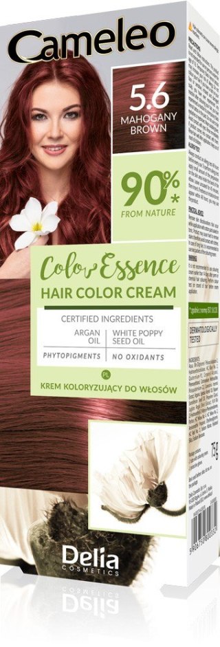 Delia Cosmetics CAMELEO Color Essence krem koloryzujący nr 5.6 - mahogany brown