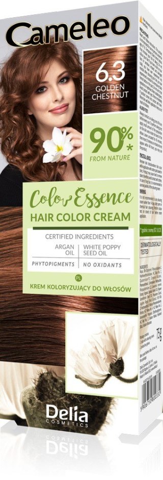 Delia Cosmetics CAMELEO Color Essence krem koloryzujący nr 6.3 - golden chestnut