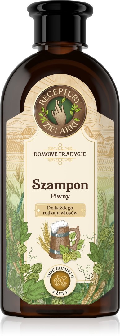 Receptury Zielarki Domowe Tradycje szampon piwny do każdego rodzaju włosów 350 ml
