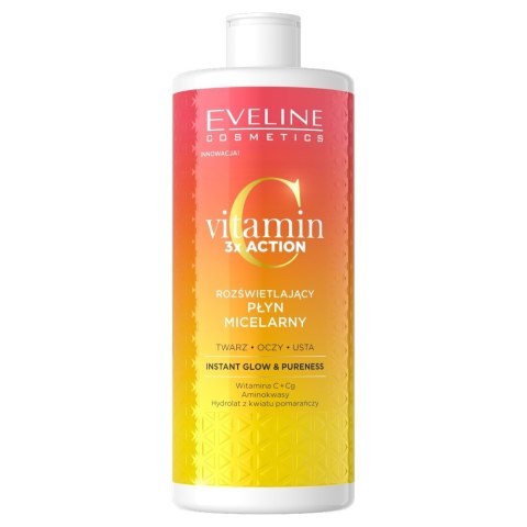 Eveline Vitamin C 3x Action rozświetlający płyn micelarny 500 ml