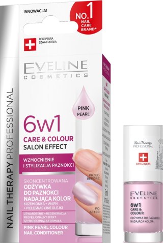 Eveline KOLOROWKA EVELINE Nail Therapy Professional 6w1 Care & Colour odżywka do paznokci Pink Pearl 5 ml