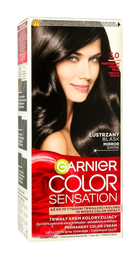 Garnier Color Sensation krem koloryzujący 3.0 Prestig Brown- Prestiżowy ciemny brąz 1 op.