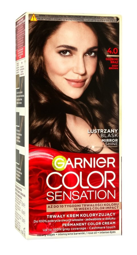 Garnier Color Sensation krem koloryzujący 4.0 Deep Brown- Głęboki Brąz 1 op.