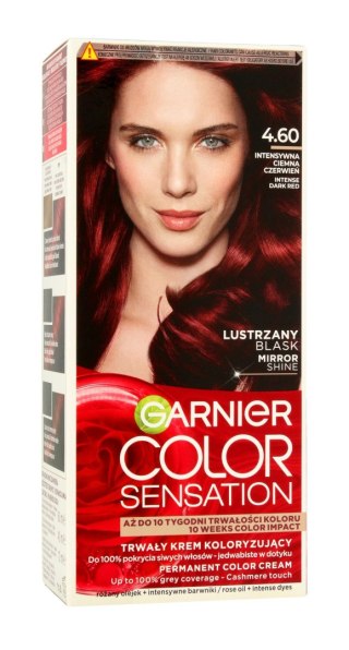 Garnier Color Sensation krem koloryzujący 4.60 Red Brown- Intensywna Ciemna Czerwień 1 op.