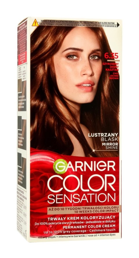 Garnier Color Sensation krem koloryzujący 6.35 Chic Brown- Szykowny Jasny Kasztan 1 op.