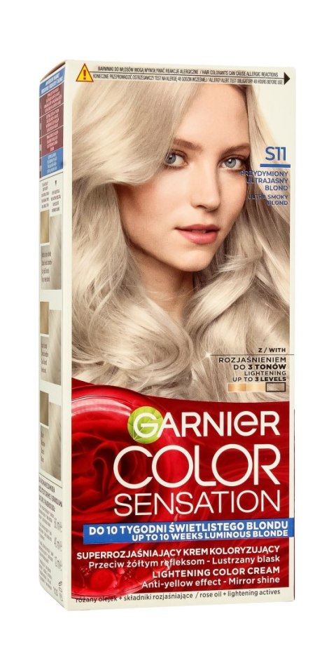 Garnier Color Sensation krem koloryzujący S11 Ultra Smoky Blond - Przydymiony Ultrajasny Blond 1 op.