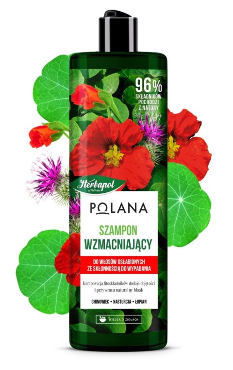 Herbapol Polana szampon wzmacniający do włosów osłabionych, ze skłonnością do wypadania 400 ml