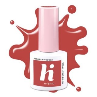 Hi Hybrid lakier hybrydowy HEMA Free Coffehouse #366 Ruby Cocoa 5 ml
