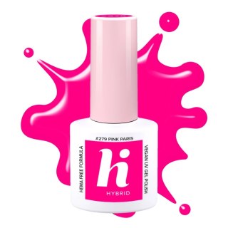 Hi Hybrid HEMA Free lakier hybrydowy Neon #279 Pink Paris 5 ml
