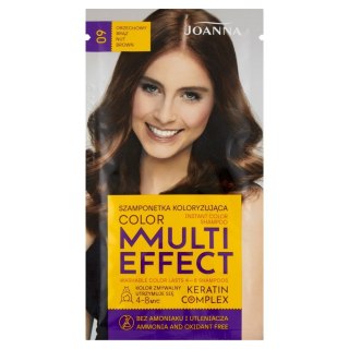 Joanna Multi Effect Color szamponetka koloryzująca nr 09 orzechowy brąz 35 g