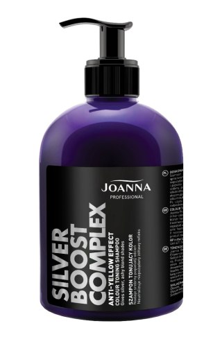 Joanna Professional ANTI-YELLOW BOOST COMPLEX szampon tonujący kolor popielaty 500 g