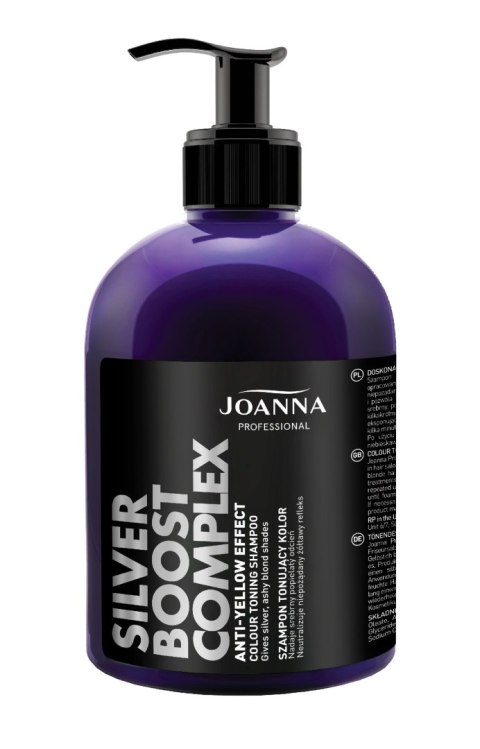 Joanna Professional ANTI-YELLOW BOOST COMPLEX szampon tonujący kolor popielaty 500 g