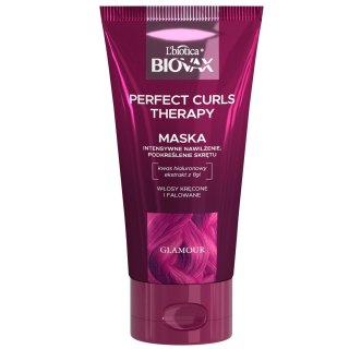 L'Biotica Biovax Glamour intensywnie nawilżająca maska Perfect Curls Therapy - do włosów kręconych i falowanych 150 ml