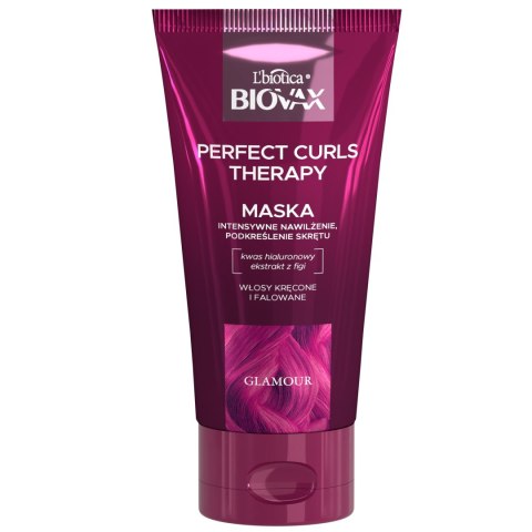L'Biotica Biovax Glamour intensywnie nawilżająca maska Perfect Curls Therapy - do włosów kręconych i falowanych 150 ml