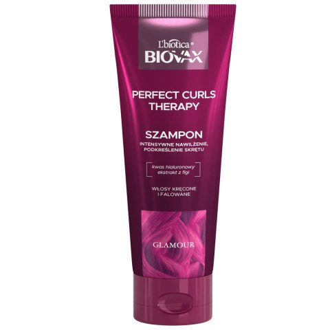 L'Biotica Biovax Glamour intensywnie nawilżający szampon Perfect Curls Therapy - do włosów kręconych i falowanych 200 ml