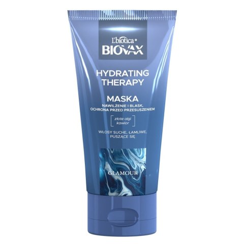 L'Biotica Biovax Glamour maska Hydrating Therapy - do włosów suchych, łamliwych i puszących się 150 ml
