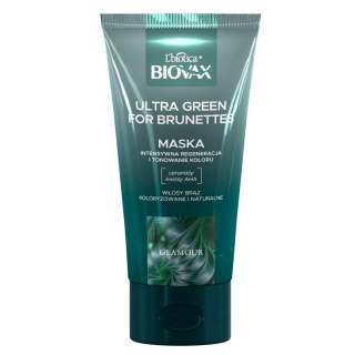 LBIOTICA / BIOVAX L`BIOTICA Biovax Glamour Maska Ultra Green For Brunettes - do włosów brązowych(naturalnych i farbowanych) 150ml