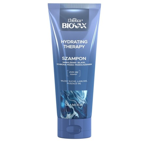 L'Biotica Biovax Glamour szampon Hydrating Therapy - do włosów suchych, łamliwych i puszących się 200 ml