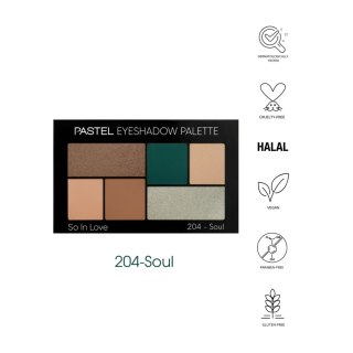 Pastel Eyeshadow Palette Cienie do Powiek So in Love nr 204 - Soul 1 Op.