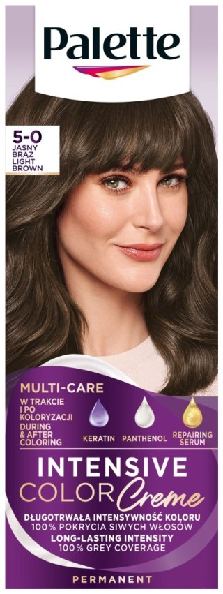 Palette Intensive Color Creme krem koloryzujący nr 5-0 (N4) - jasny brąz 1 op.