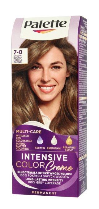 Palette Intensive Color Creme Multi Care krem koloryzujący nr 7-0 (N6) - średni blond 1 op.