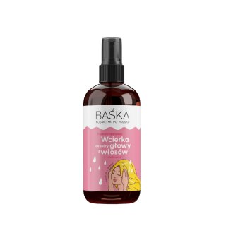 Baśka Kosmetyki Po Polsku humektantowa wcierka do skóry głowy i włosów - malinowa 100 ml