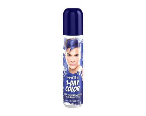 Venita 1- Day Color spray koloryzujący do włosów - nr 12 Ultra Blue (niebieski) 50 ml