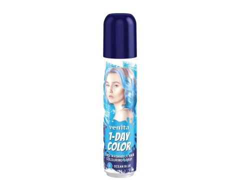 Venita 1- Day Color spray koloryzujący do włosów - nr 2 Ocean Blue (niebieski) 50 ml