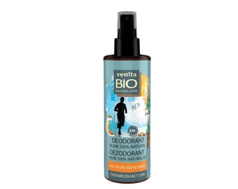 VENITA Bio Natural Care MEN Dezodorant do Stóp 100% Naturalny Ałun - 24H Sport Refreshing 100 ml