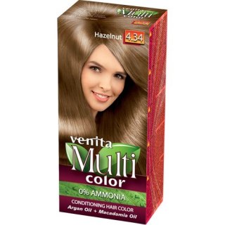 Venita farba do włosów bez amoniaku Multi Color - 4.34 Hazelnut 1 op.