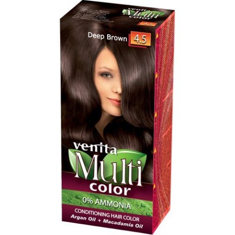 Venita farba do włosów bez amoniaku Multi Color - 4.5 Deep Brown 1 op.