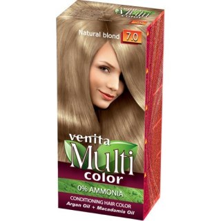 Venita farba do włosów bez amoniaku Multi Color - 7.0 Natural Blond 1 op.