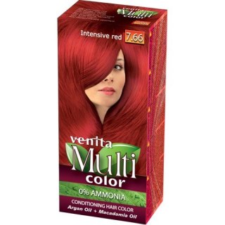 Venita farba do włosów bez amoniaku Multi Color - 7.66 Intensive Red 1 op.