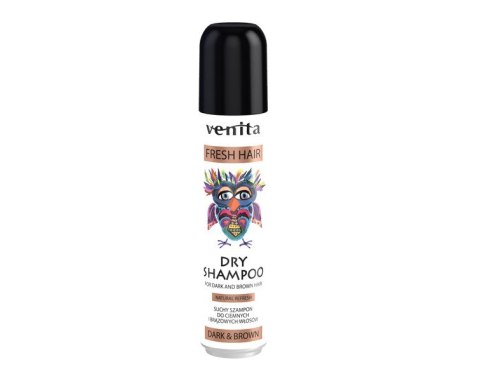 Venita Fresh Hair suchy szampon do ciemnych i brązowych włosów - Dark&Brown 75 ml