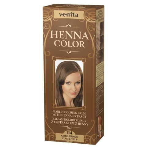 Venita HENNA COLOR balsam nr 114 ZŁOTY brąz