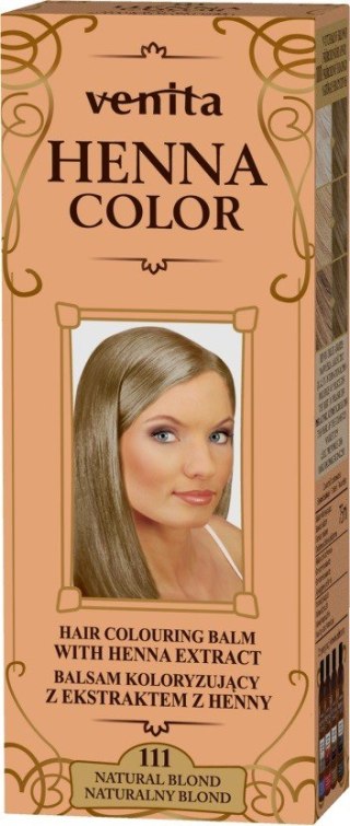 Venita Henna Color balsam koloryzujący z ekstraktem z henny - 111 naturalny blond 1 op.