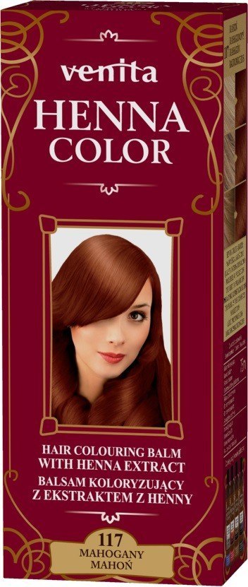 Venita Henna Color balsam koloryzujący z ekstraktem z henny - 117 Mahoń 1 op.