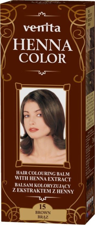 Venita Henna Color balsam koloryzujący z ekstraktem z henny - 15 brąz 1 op.