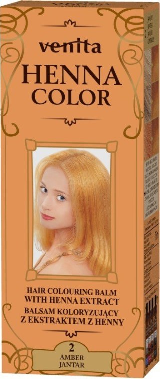 Venita Henna Color balsam koloryzujący z ekstraktem z henny - 2 Jantar 1 op.