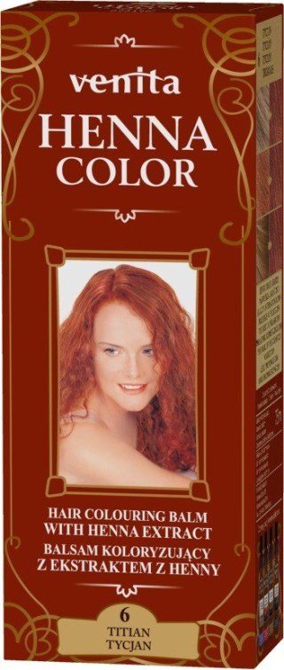 Venita Henna Color balsam koloryzujący z ekstraktem z henny - 6 Tycjan 1 op.