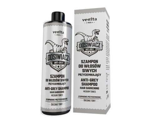Venita Men szampon przyciemniający do włosów siwych - średnie tony 200 ml