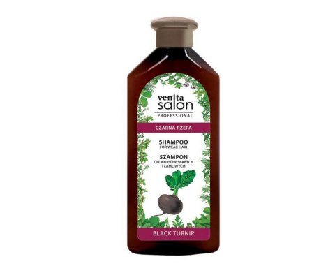 Venita Salon Professional szampon do włosów słabych i łamliwych - Czarna Rzepa 500 ml