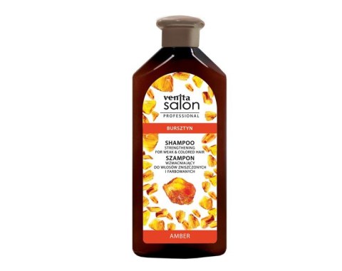 Venita Salon Professional szampon wzmacniający do włosów zniszczonych i farbowanych - Bursztyn 500 ml