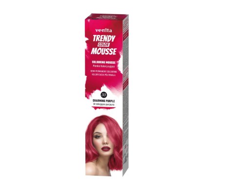 Venita Trendy Color Mousse pianka koloryzująca do włosów - 33 Charming Purple (Czarująca Purpura) 75 ml