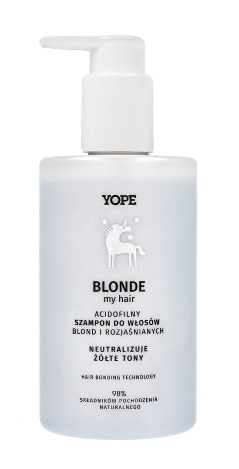 Yope Blonde My Hair Acidofilny szampon do włosów blond i rozjaśnianych - neutralizuje żółte tony 300 ml