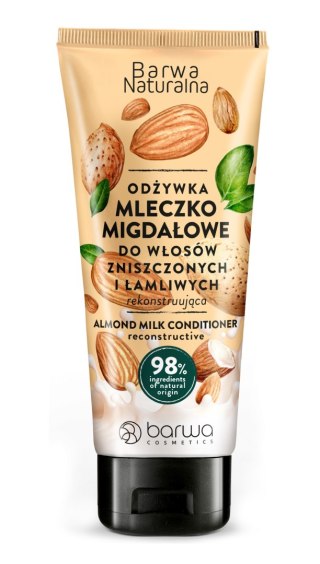 Barwa Naturalna Mleczko Migdałowe odżywka do włosów zniszczonych i łamliwych 200 ml