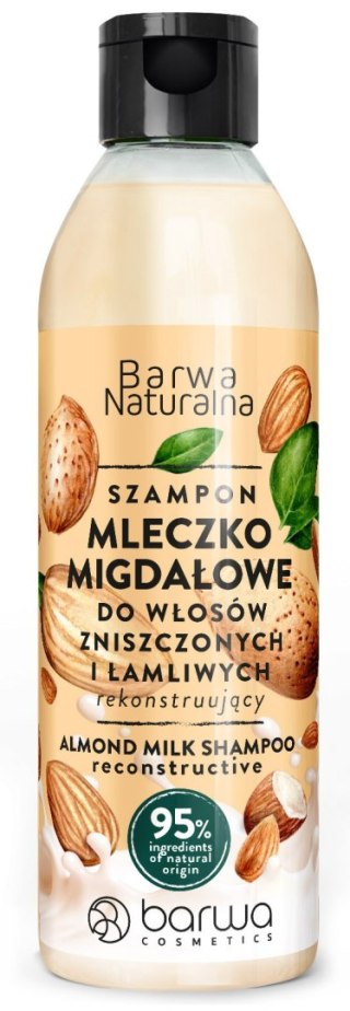Barwa Naturalna Mleczko Migdałowe szampon do włosów zniszczonych i łamliwych 300 ml