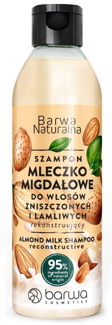 Barwa Naturalna Mleczko Migdałowe szampon do włosów zniszczonych i łamliwych 300 ml
